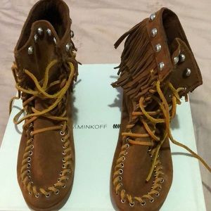 Rebecca Minkoff Fringe Tramper boots